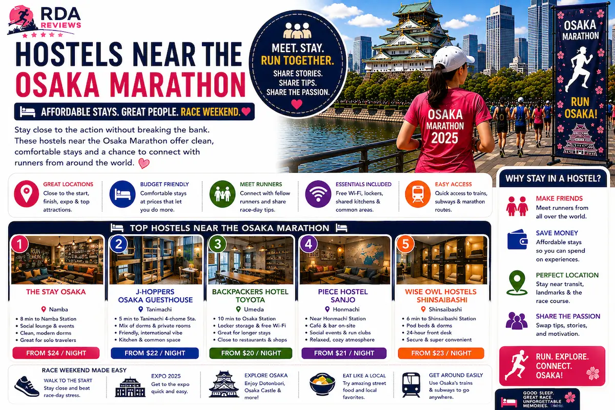 Hostels Near the Osaka Marathon