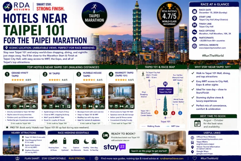 Hotels Near Taipei 101 for the Taipei Marathon