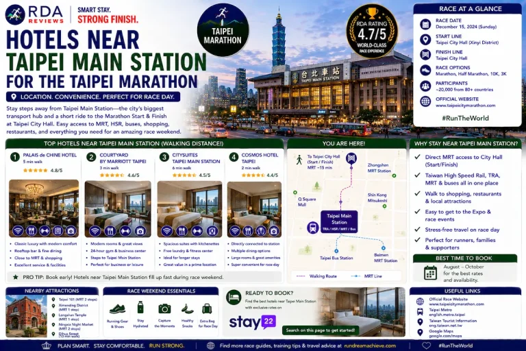 Hotels Near Taipei Main Station for the Taipei Marathon